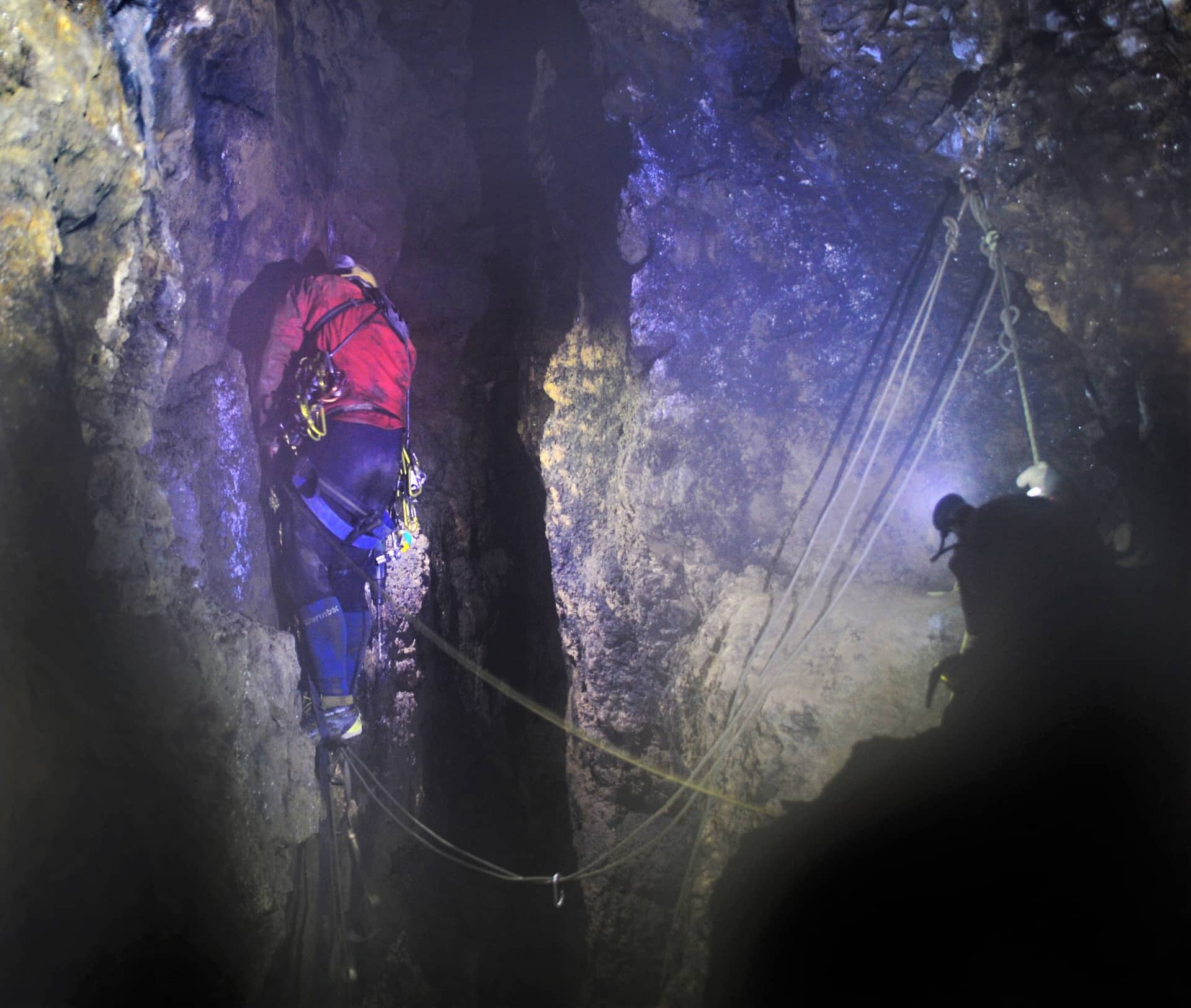 Mine Explorer exploring Wheal Margery, an abandoned mine in Carbis bay, near St. Ives Cornwall