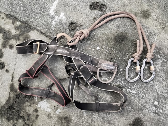 Climbing Harness used by Cornwall Underground Adventures