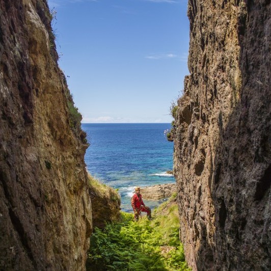 The Surface Explorer Cornish mine explorer exploring a mine near Sennen Cove