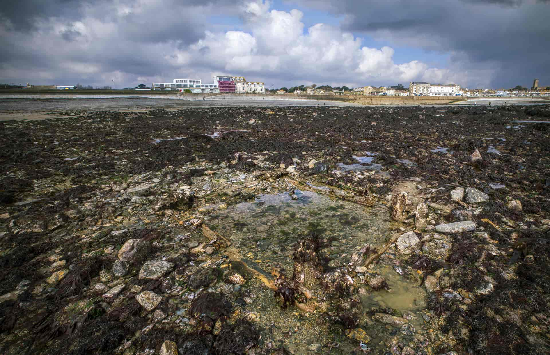 Wherry Mine New Shaft, taken at low tide in Penzance by Cornwall Underground Adventures