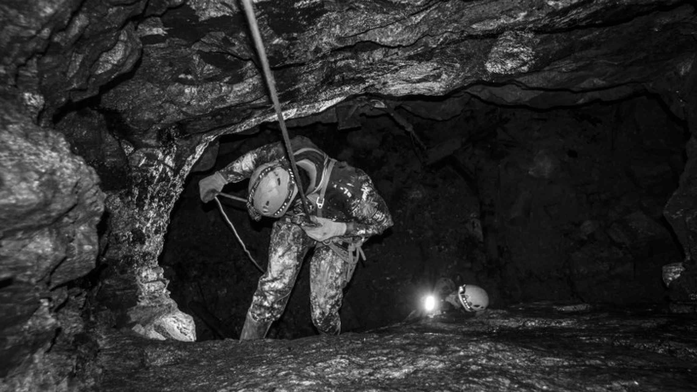 Going deeper underground in Cornwall. Abseiling and caving adventures in Cornwall.