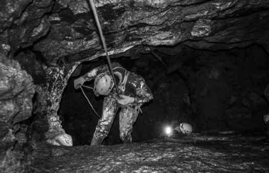 Going deeper underground in Cornwall. Abseiling and caving adventures in Cornwall.