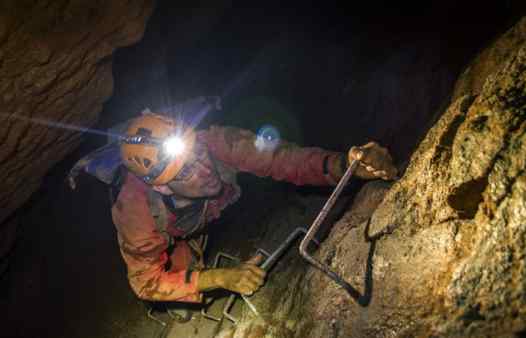Mine tours in Cornwall, go up and down ladders, abseil mine shafts, traverse chasms on an underground mine adventure tour.