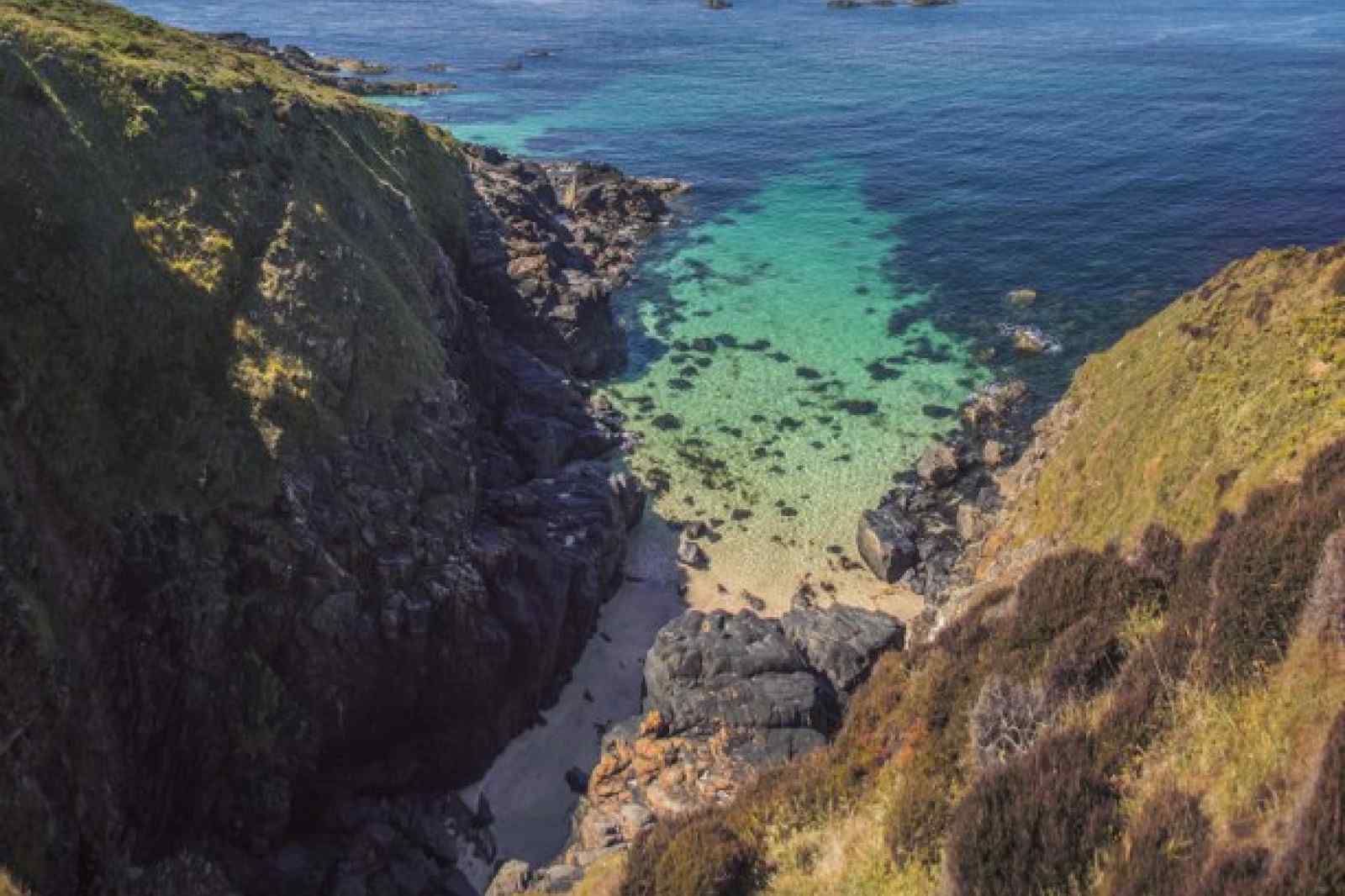 Pendeen in Cornwall, the eastern end of the tin coast where Cornwall Underground Adventures offer their ground-breaking mine exploration tours.