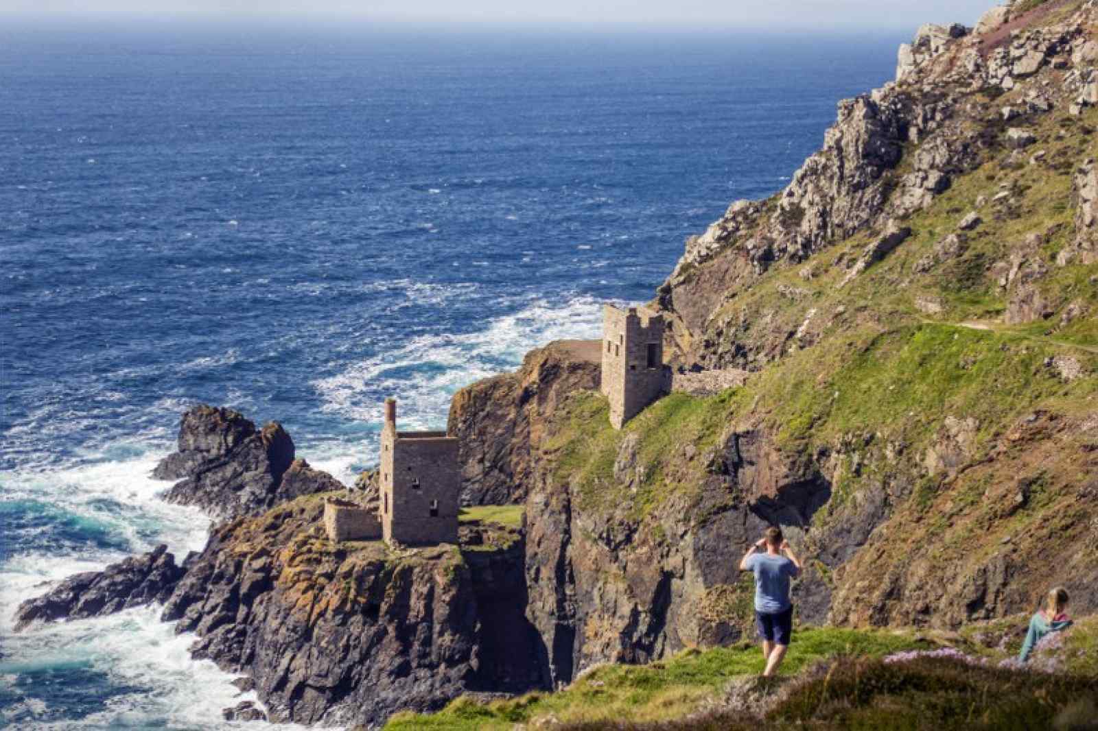 Cornwall's Crowns Mine at Botallack. Mine tours are now available with Cornwall Underground Adventures.
